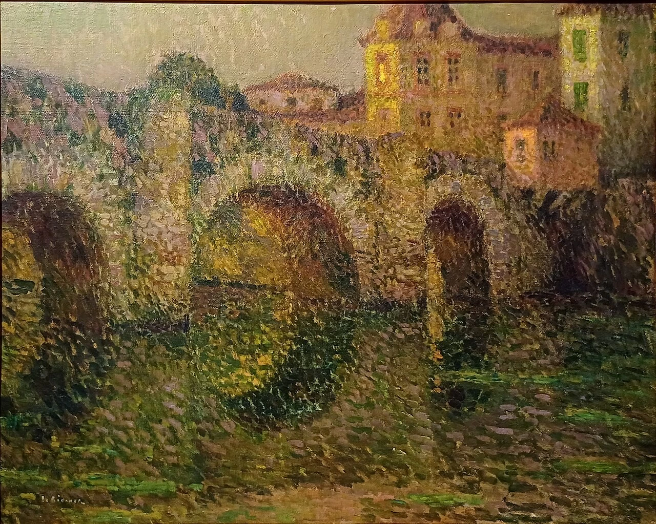 Henri Le Sidaner - Il ponte di Clisson al crepuscolo, Museo Soumaya, San Paolo